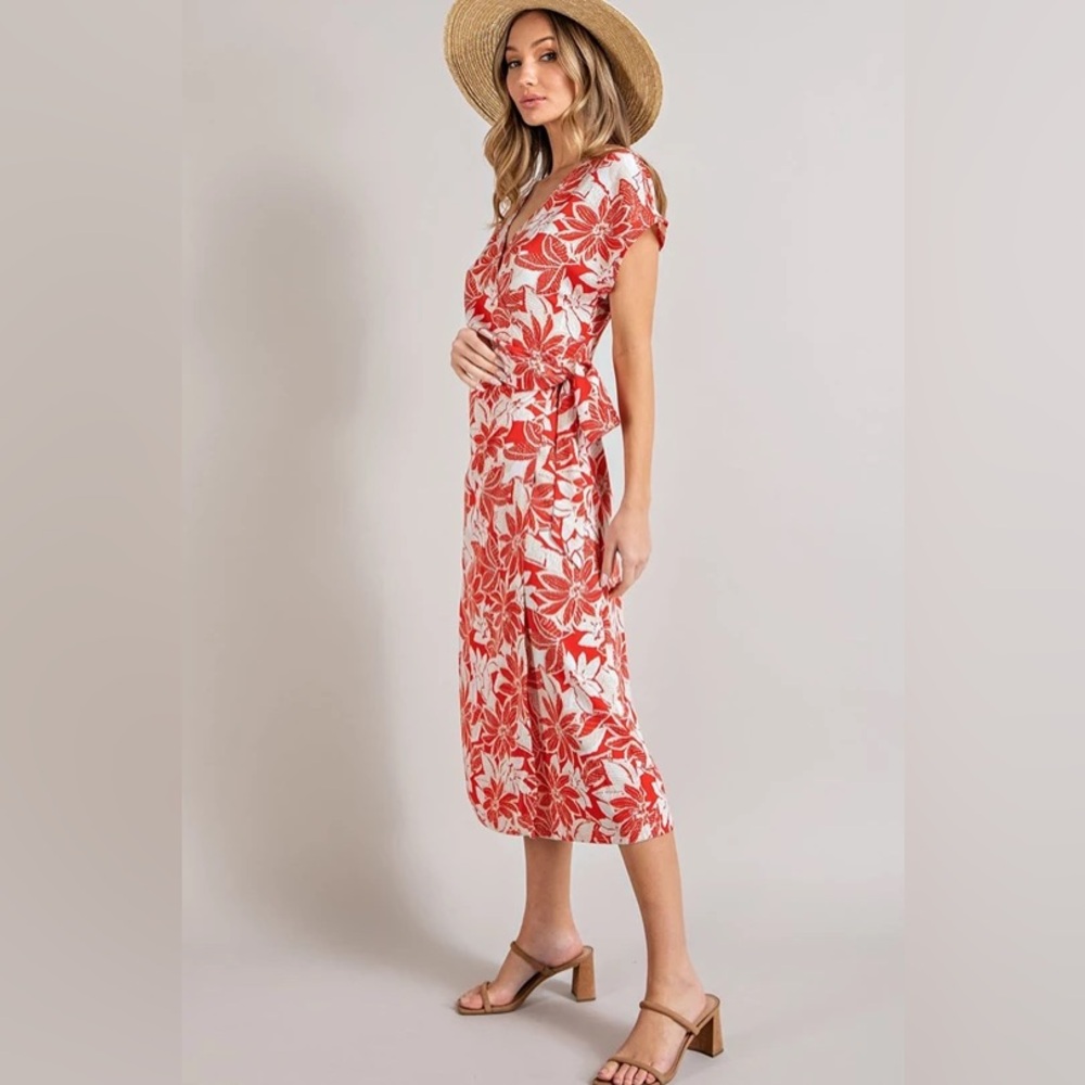 NWT - Lost In Paradise - Wrap Midi Dress